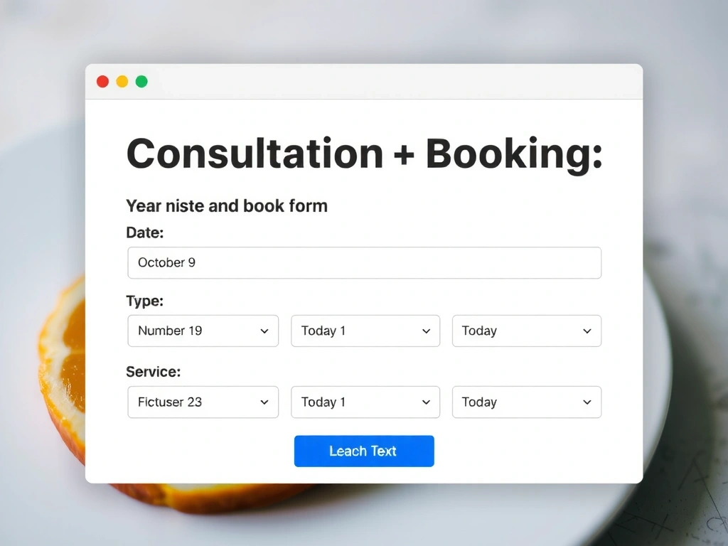 Náhled rezervačního formuláře